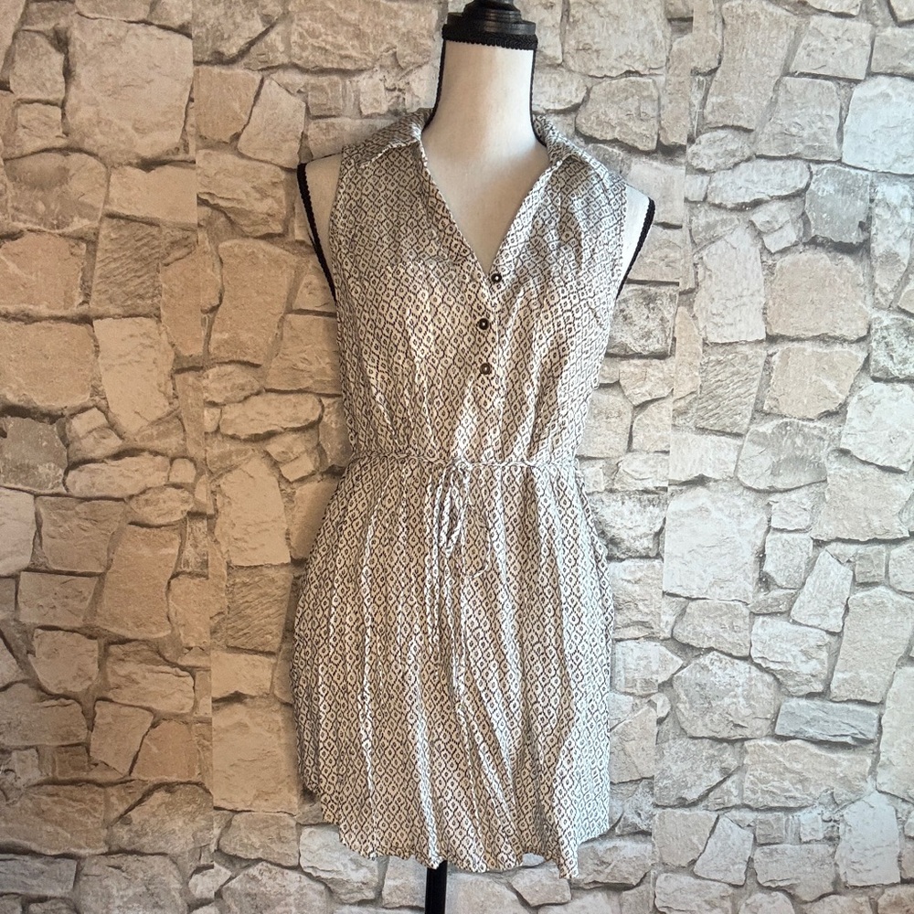 Chic Geometric Print Sleeveless Maternity Tunic
